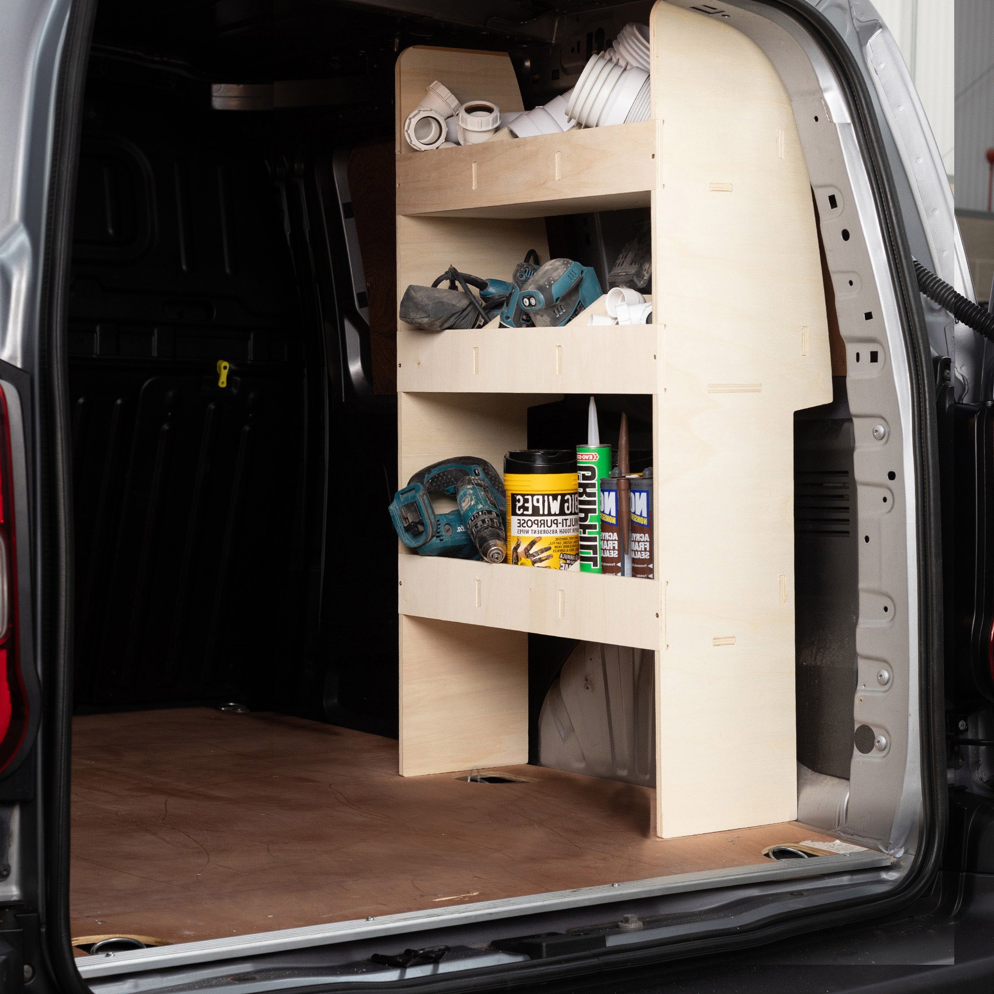 03_H13695.jpg Scaffalatura Citroen Berlingo L1 2008-18 Scaffalatura lato passeggero in Compensato - immagine 1