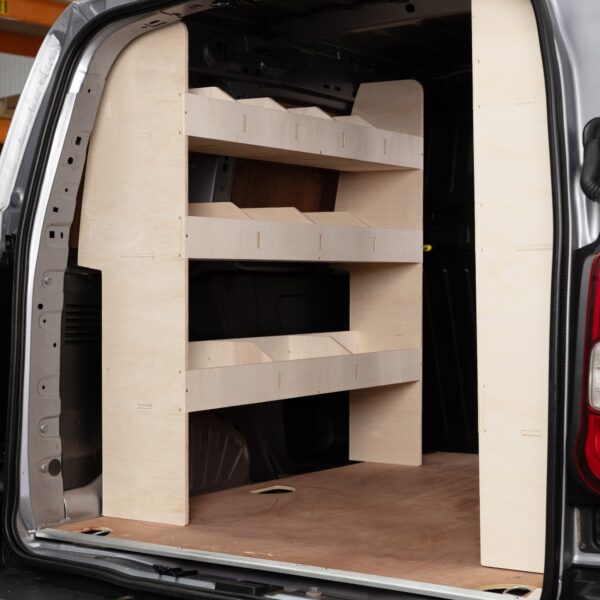 Scaffalatura Citroen Berlingo L1 2008-18 Doppia scaffalatura posteriore in Compensato - immagine 4