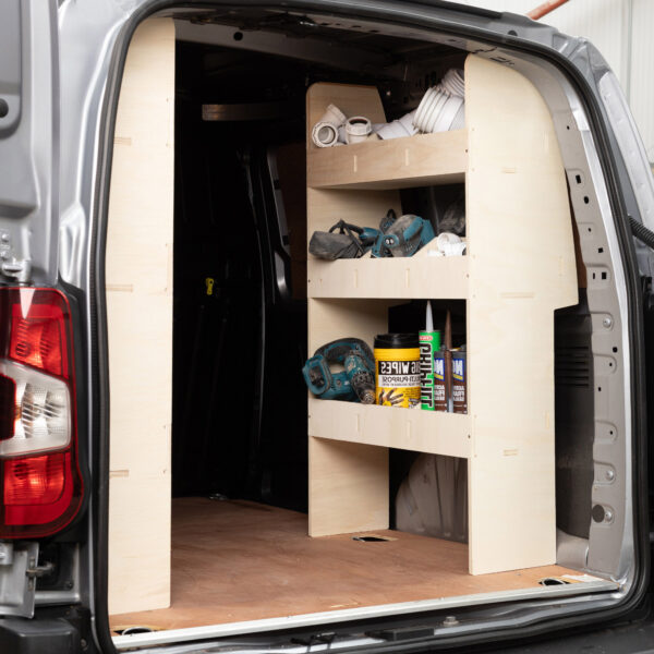 Scaffalatura Citroen Berlingo L1 2008-18 Doppia scaffalatura posteriore in Compensato - immagine 2
