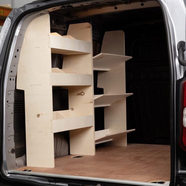 Scaffalatura Volkswagen Caddy L1 2021+ Scaffalatura portautensili e posteriore in Compensato - immagine 5