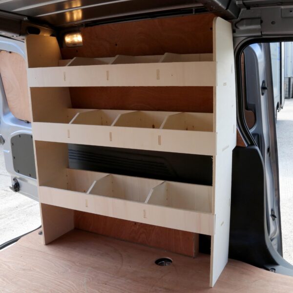 Scaffalatura Volkswagen Caddy L2 2021+ Doppia scaffalatura posteriore in Compensato - immagine 3